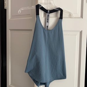 Nike dri-fit elastika blue/green striped tank.